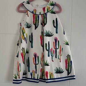 Colorful Cactus Print Dress